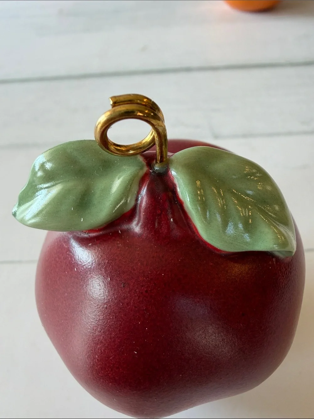 Lenox Ceramic Fruit Place Card Holders in Red, Burgundy, Orange, Green